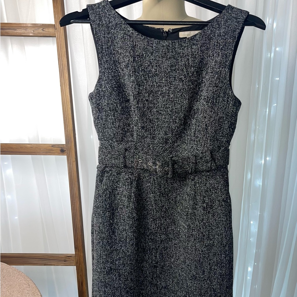 Nwt Banana Republic Tweed Belted Dress